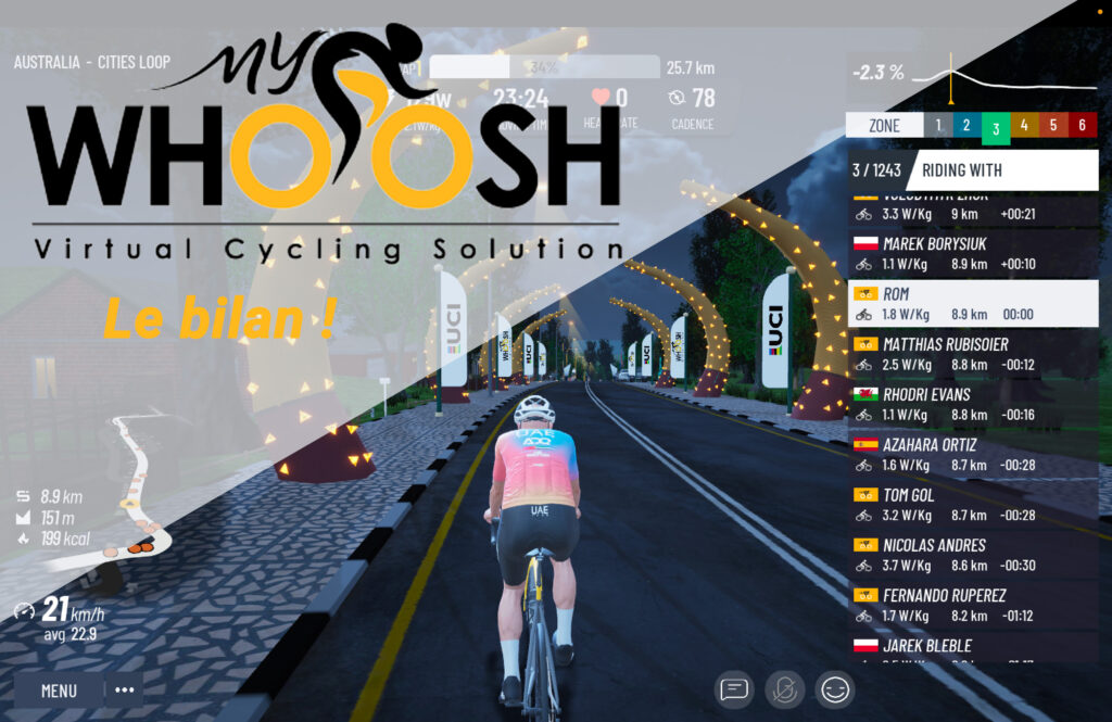 MyWhoosh, le bilan !