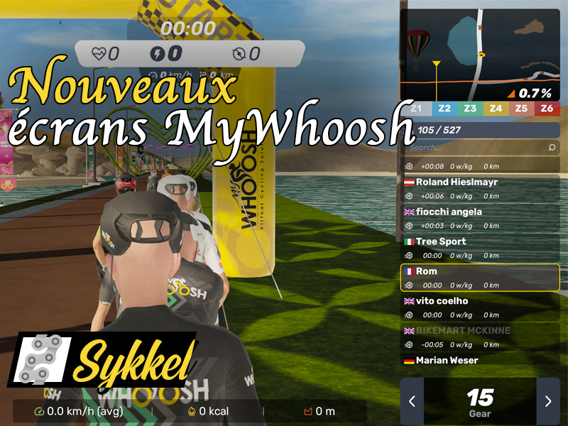 Présentation de la nouvelle interface de MyWhoosh
