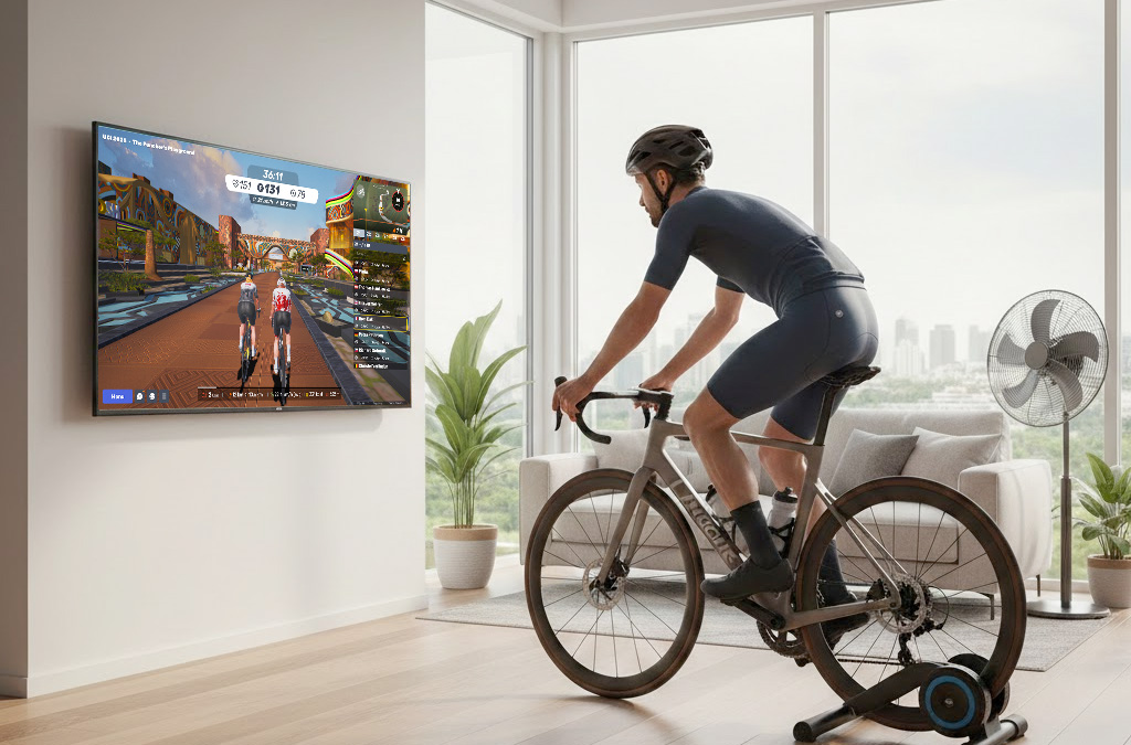 Test longue durée MyWhoosh home-trainer connecté.